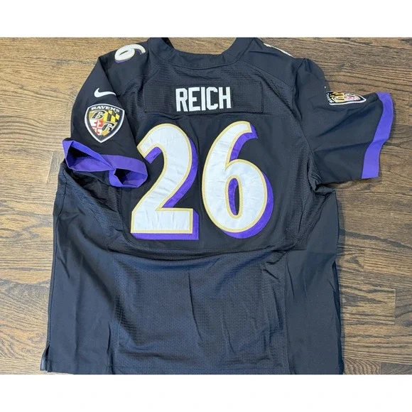 Nike Baltimore Ravens Men's Black NFL On Field #26 Reich Jersey Size 56 NWOT